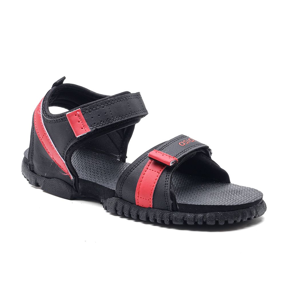 タイド・キングス5期（Red & Black） Asian Men's Infinity-21 Dual-Strap Velcro Sports Sandals Outdoor